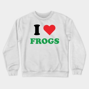 I Heart Frogs Crewneck Sweatshirt